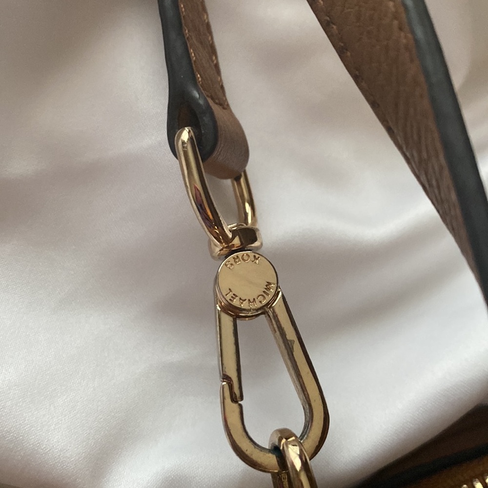 Michael Kors Brown top handle crossbody purse - Picture 5 of 7